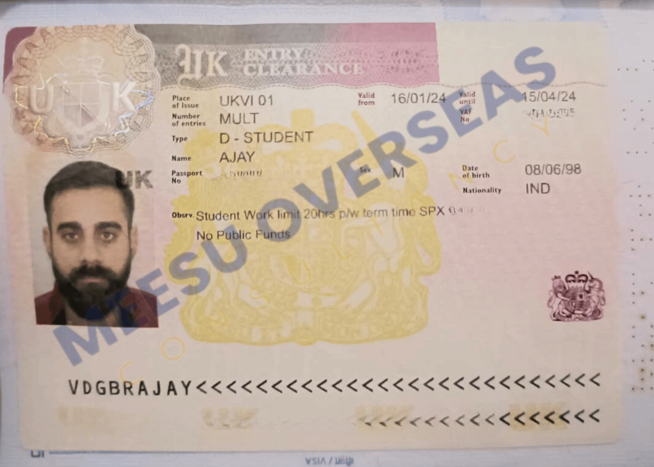 Ajay UK Visa