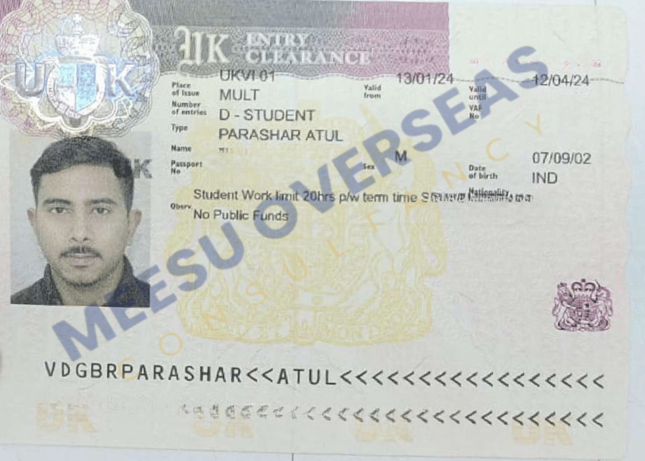 Atul Parashar UK Visa