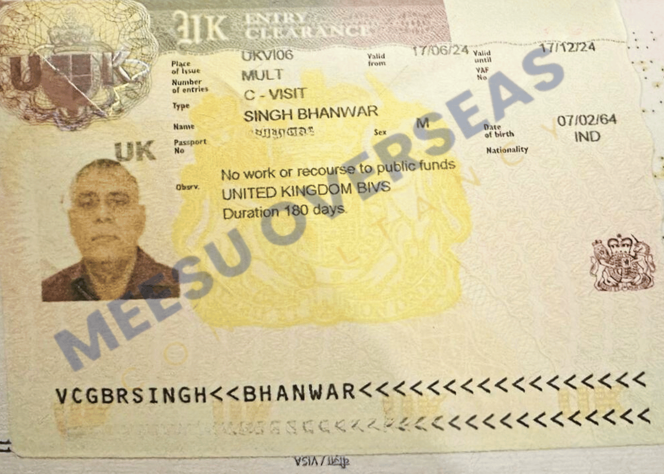 Bhanwar UK Visa