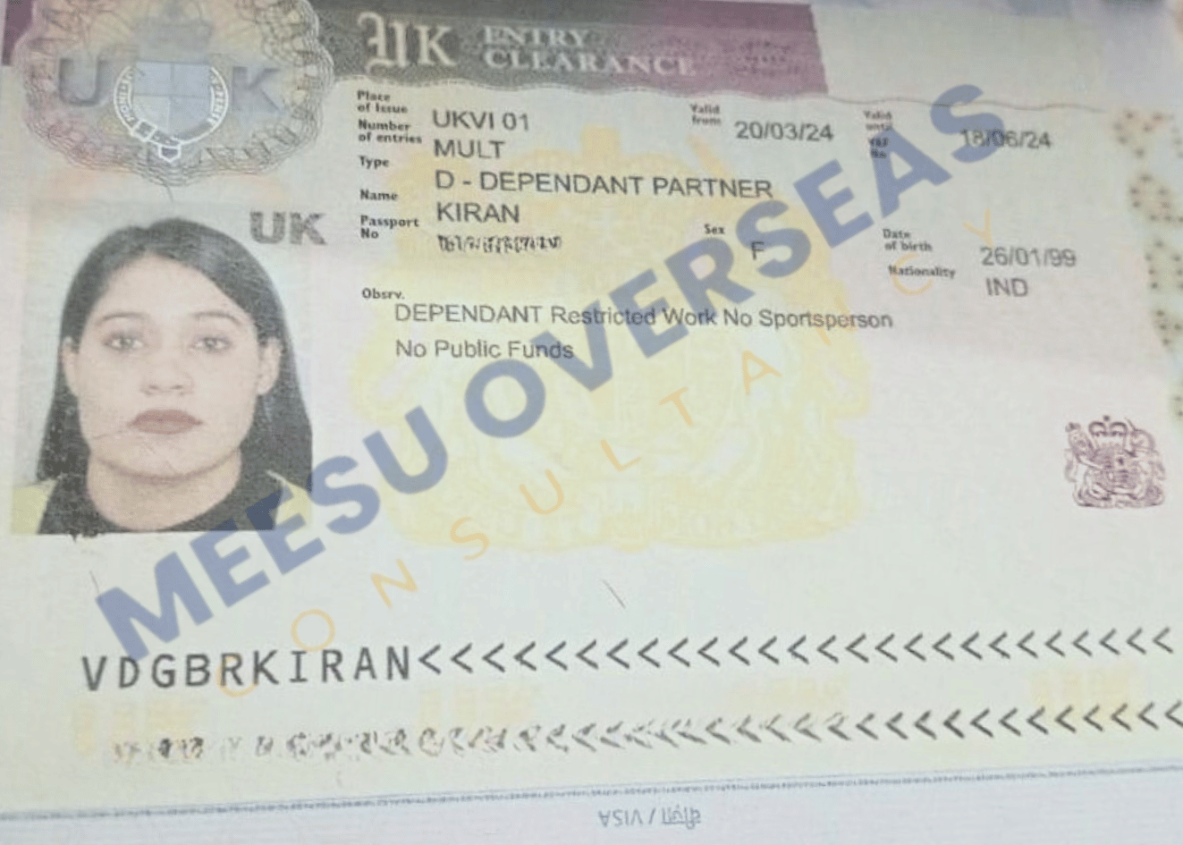 Kiran UK Visa