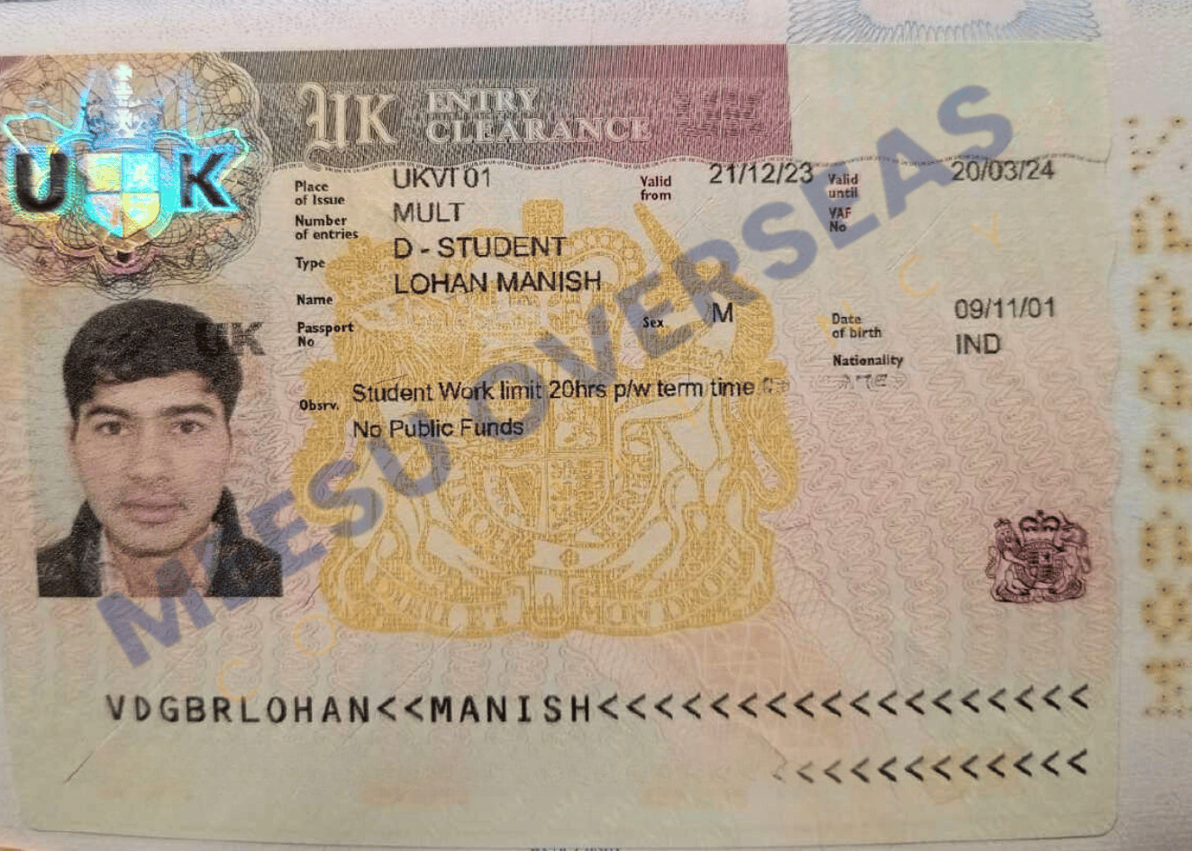 Manish Lohan UK Visa