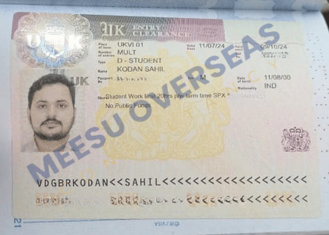 Sahil Kodan UK Visa