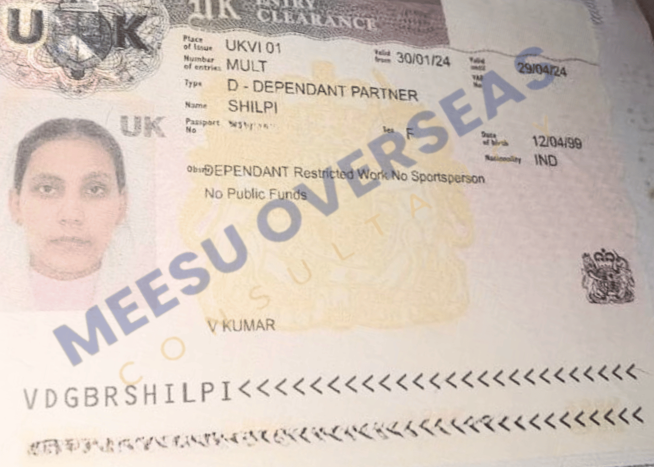 Shilpi UK Visa