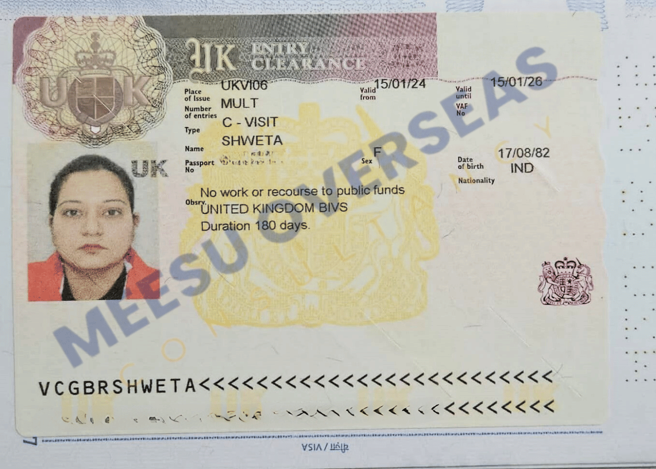 Shweta UK Visa