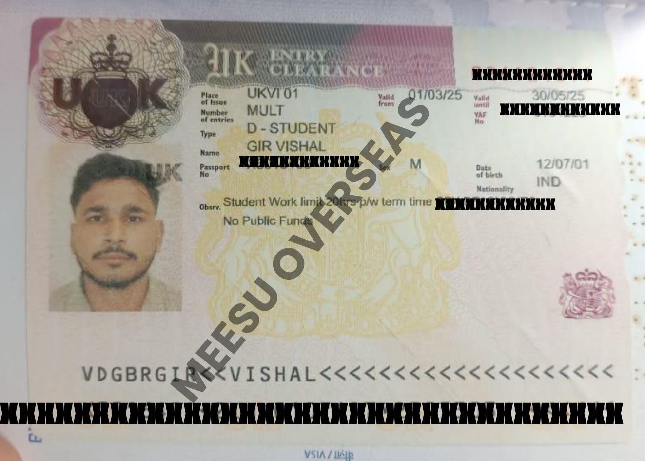 Vishal Ghir Uk Study Visa